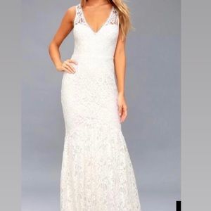 Brand new lace mermaid wedding dress